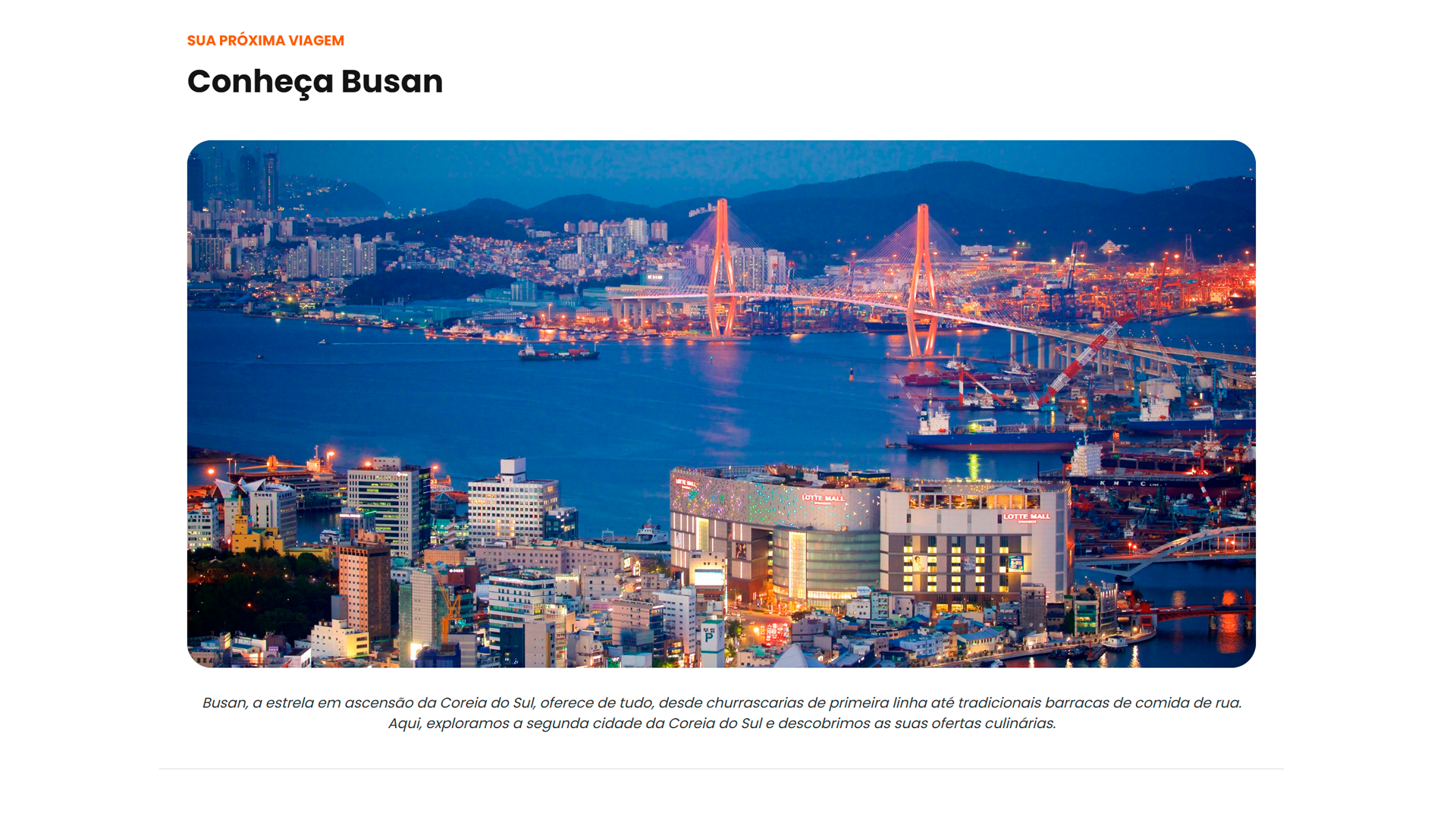 Tourism Page preview