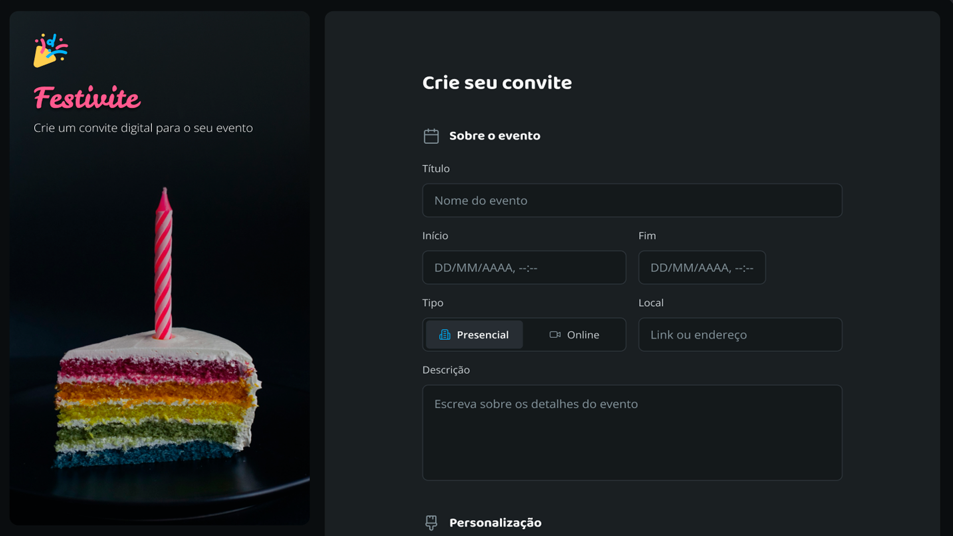 Generate Your Invitation preview